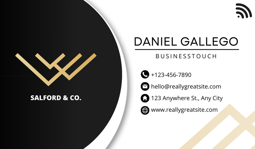 BusinessTouch Kendi Kartını Tasarla